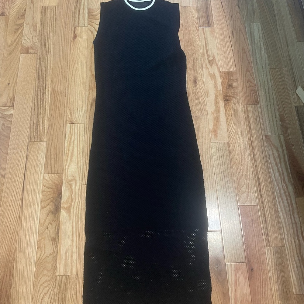 Kendall & Kylie Black Sleeveless Sheath Midi Dress